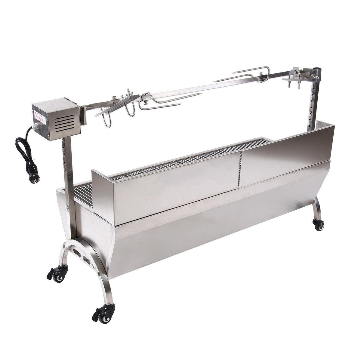 Large Stainless Steel Roaster Rotisserie BBQ Cooking Pig Lamb Chicken BBQ Party