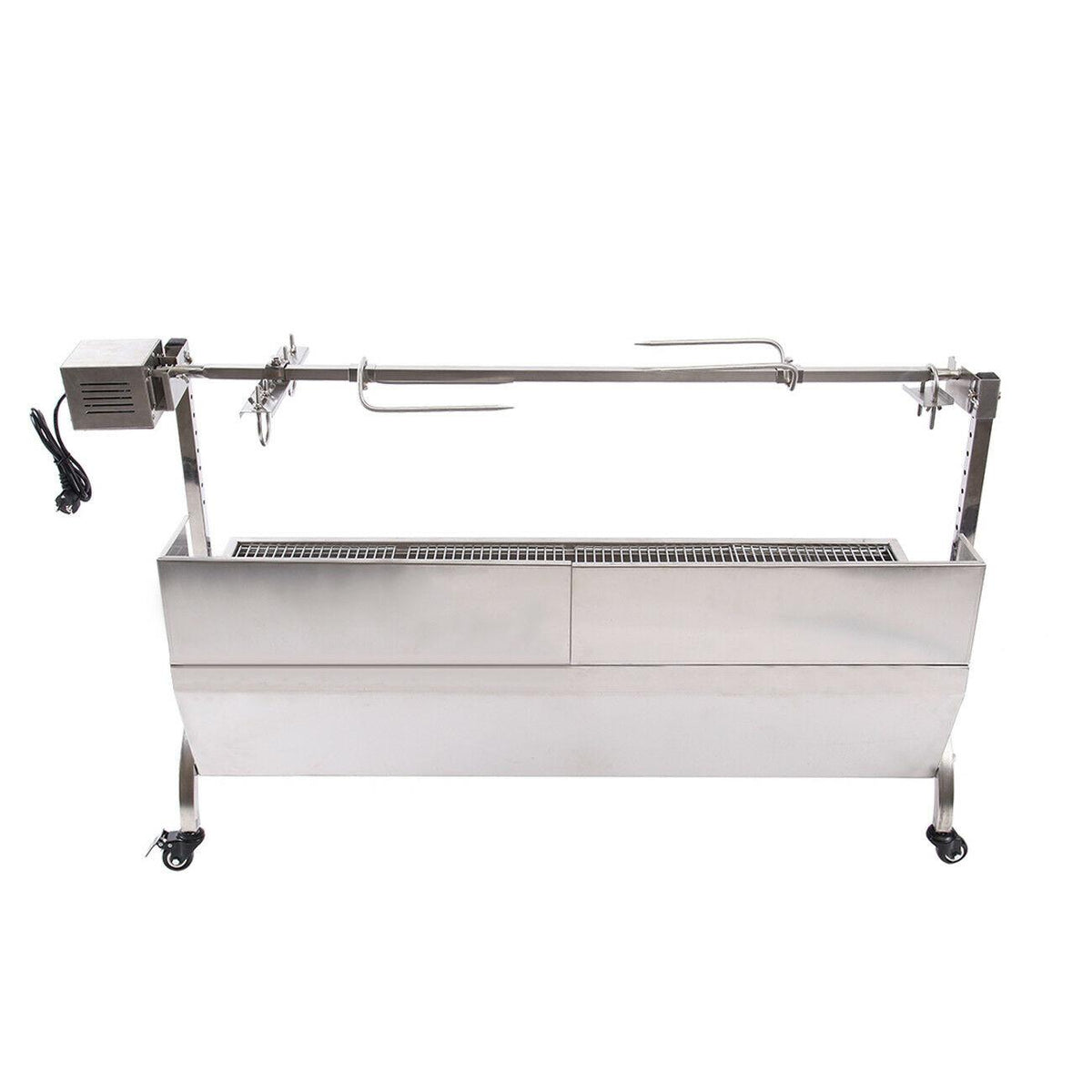 Large Stainless Steel Roaster Rotisserie BBQ Cooking Pig Lamb Chicken BBQ Party