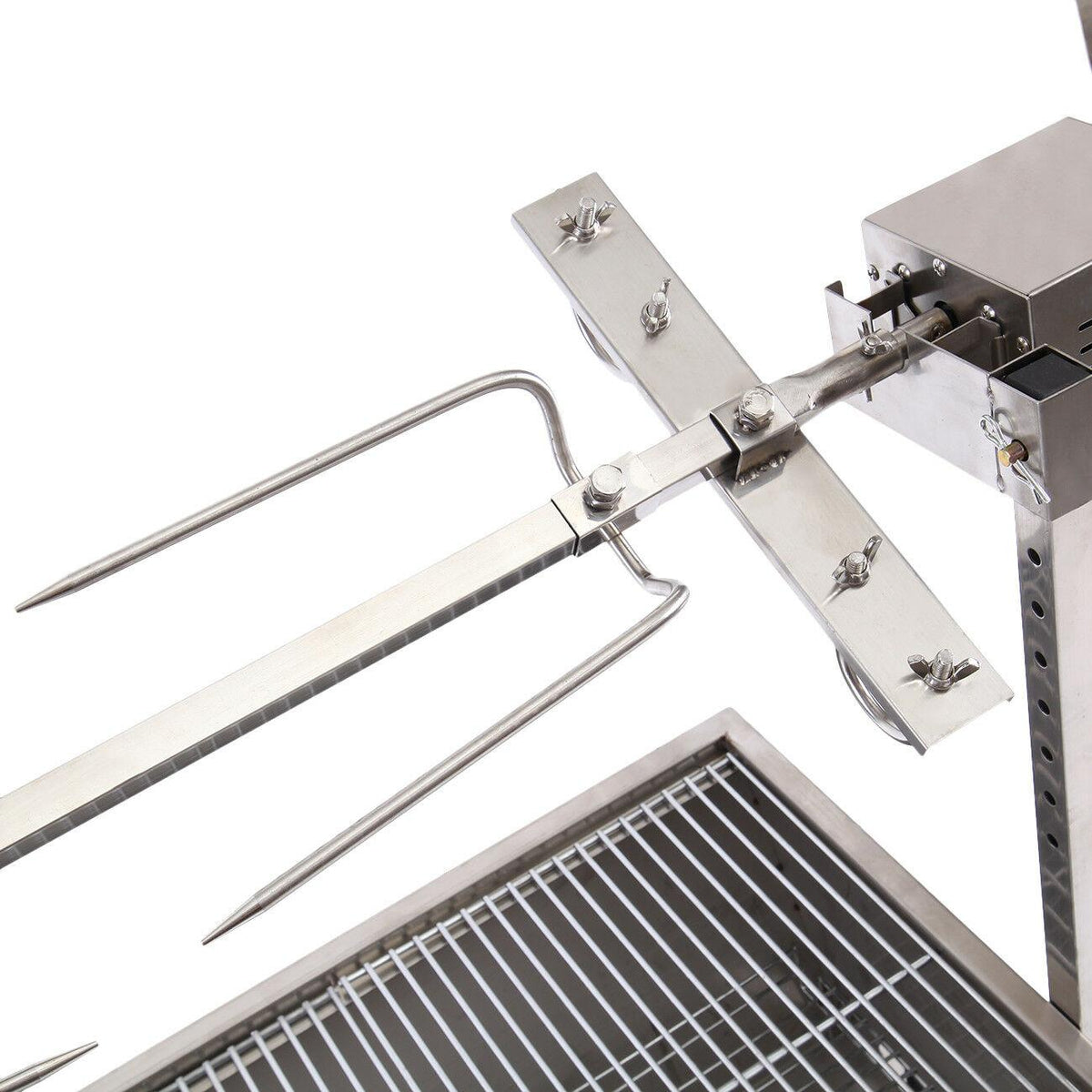 Large Stainless Steel Roaster Rotisserie BBQ Cooking Pig Lamb Chicken BBQ Party