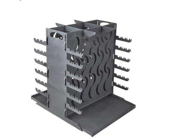 Vertical Mangal 12 BBQ Portable Grill Steel Picnic Мангал Brazier Shashlik Kebab