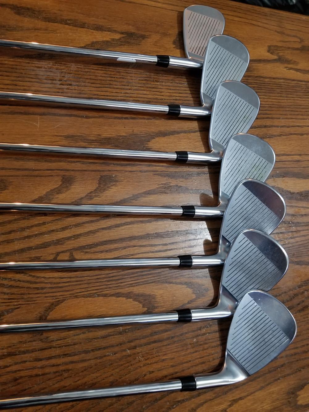 Used Cobra Left Hand King F7 One Length Iron Set Regular Flex Steel Shaft