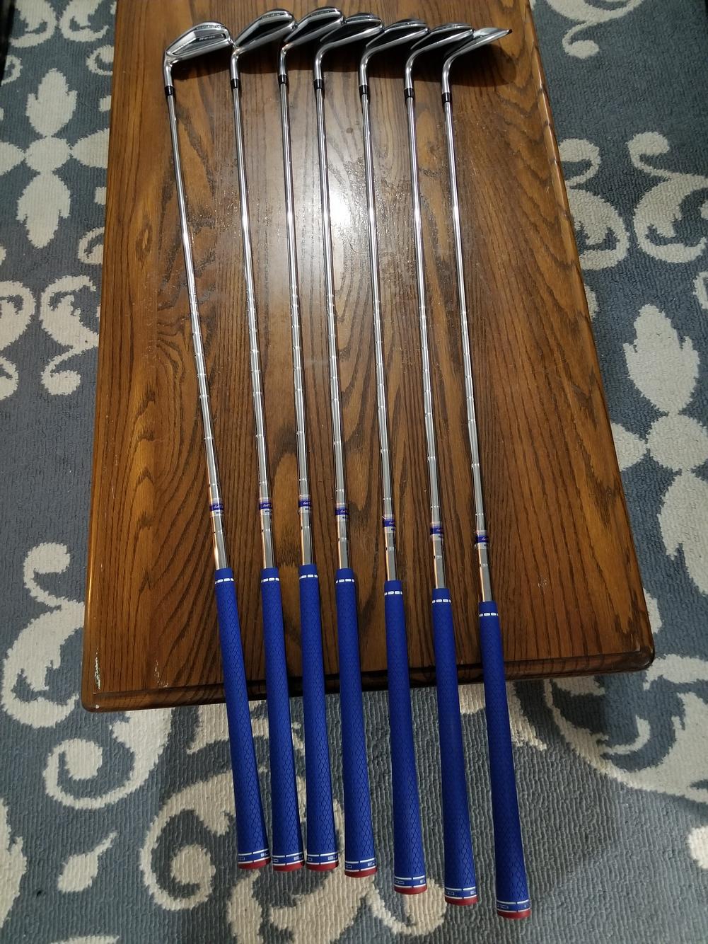 Used Cobra Left Hand King F7 One Length Iron Set Regular Flex Steel Shaft