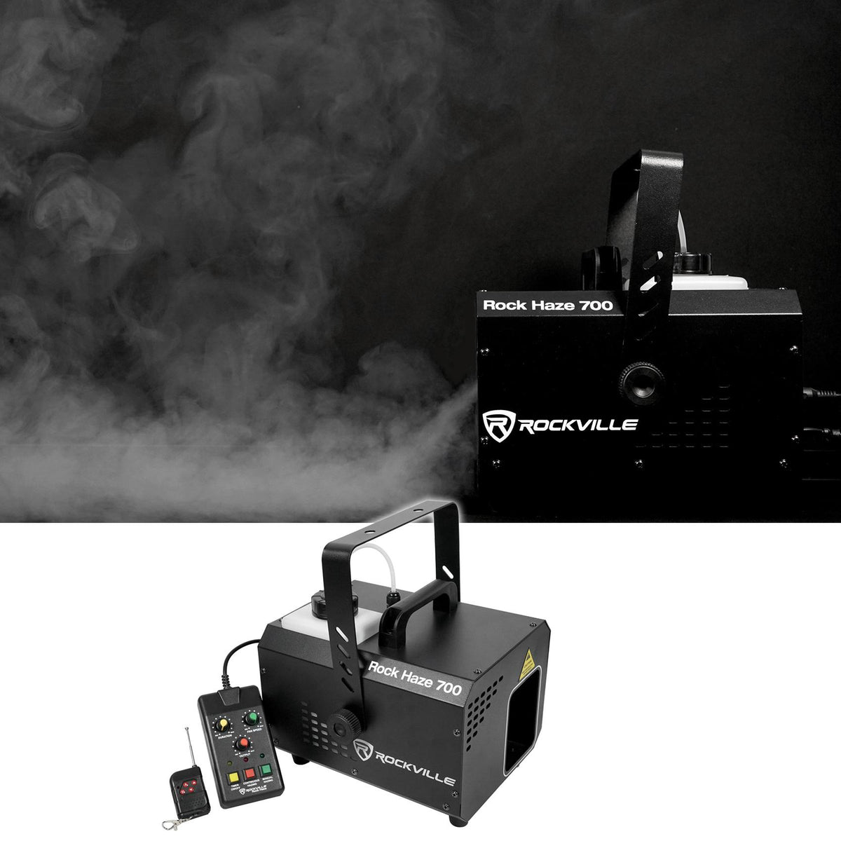 (2) Chauvet DJ GEYSER P5 DMX Fog Machines Foggers, RGBA+UV LED Effects+Hazer