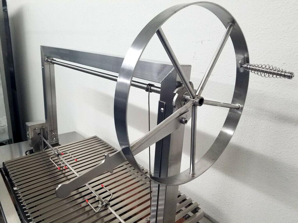 Stainless Steel Outdoor Charcoal BBQ Parrilla Santa Maria / Argentine Grill Spit