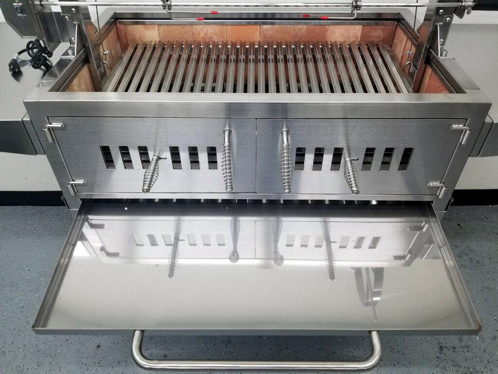 Stainless Steel Outdoor Charcoal BBQ Parrilla Santa Maria / Argentine Grill Spit