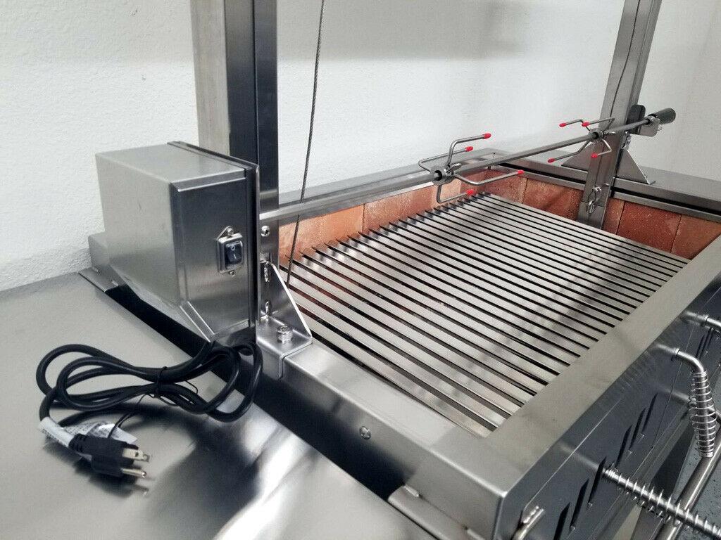 Stainless Steel Outdoor Charcoal BBQ Parrilla Santa Maria / Argentine Grill Spit