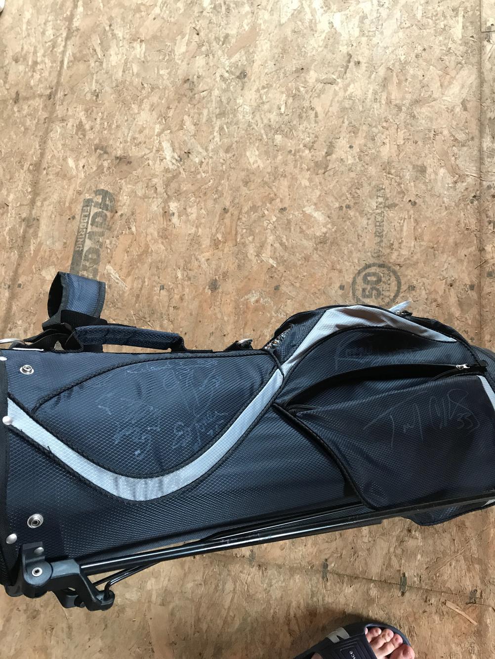Patriots Golf Bag Signed By The ship Team