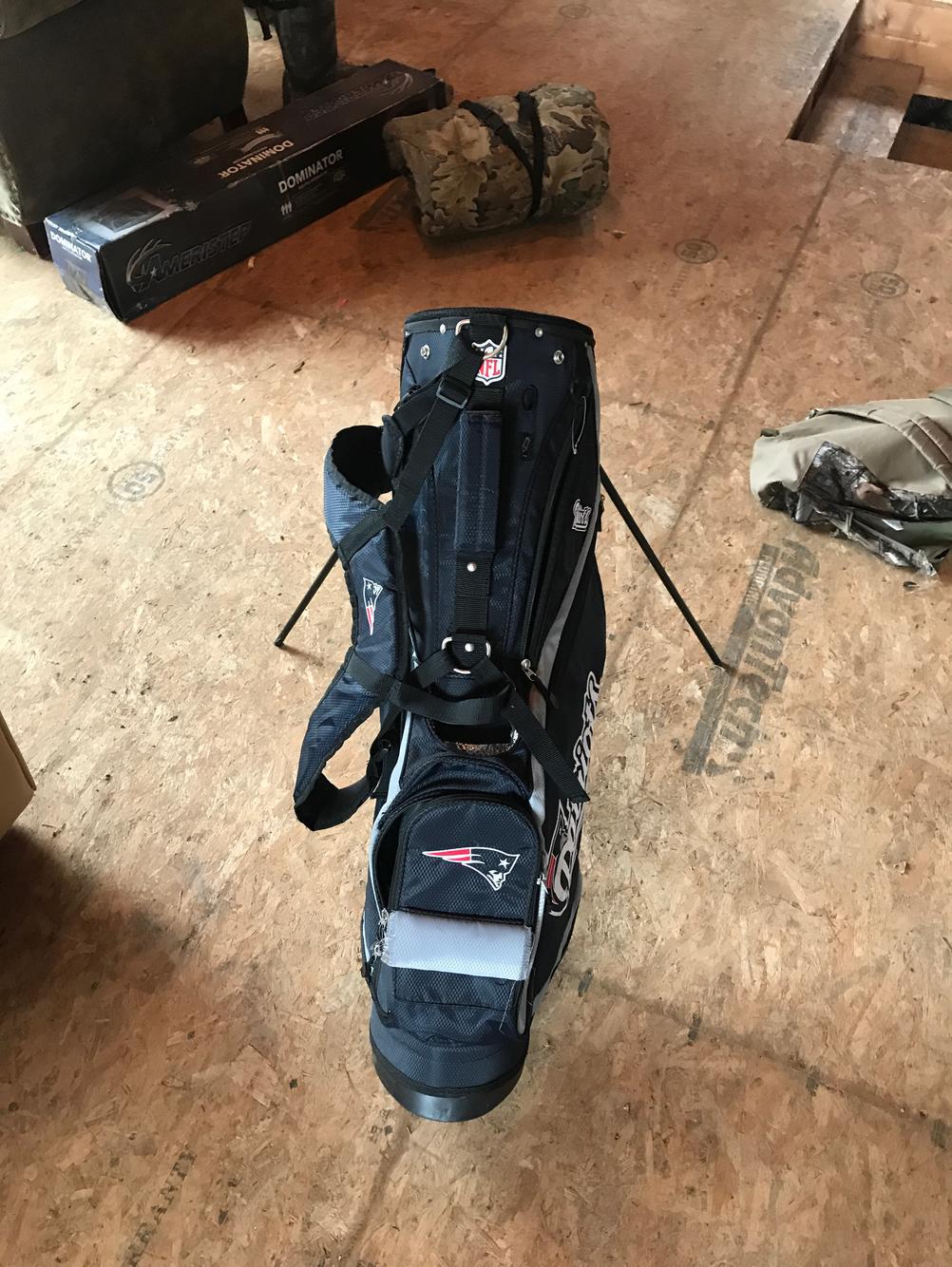 Patriots Golf Bag Signed By The ship Team