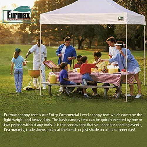Eurmax USA 10'x10' Ez Pop Up Canopy Tent Commercial Instant