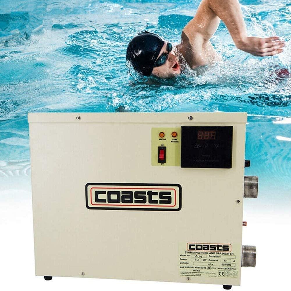 ZZP 220V 240V 18KW Premium Quality Electric Pool Water Heater for Above Ground Inground Pool,Upgrade Portable SPA Water Bath Heater Thermostat Swimming Pool Thermostat Heater Pump