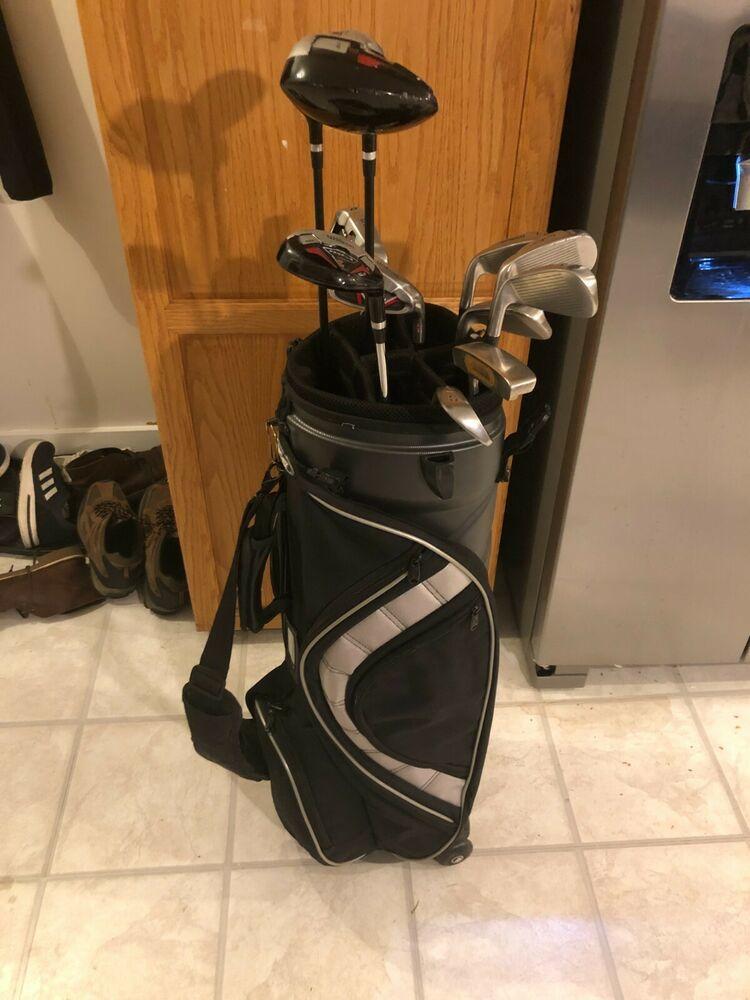 Mens Complete Golf Club Set & Bag, Righty, Senior, Wilson, TaylorMade, +1"