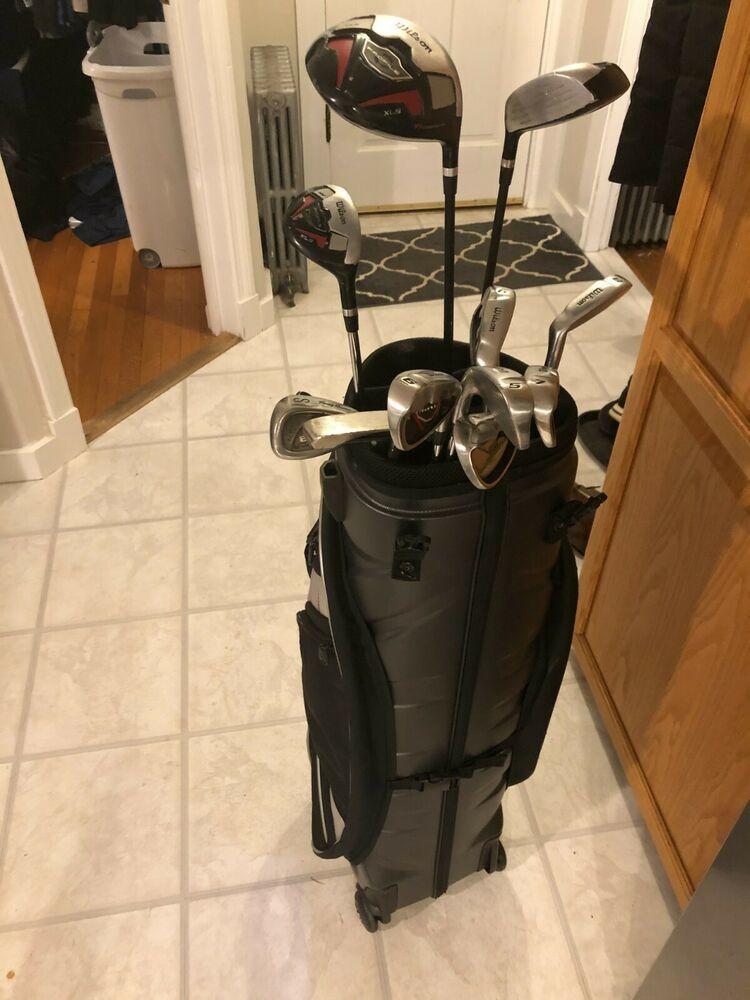 Mens Complete Golf Club Set & Bag, Righty, Senior, Wilson, TaylorMade, +1"