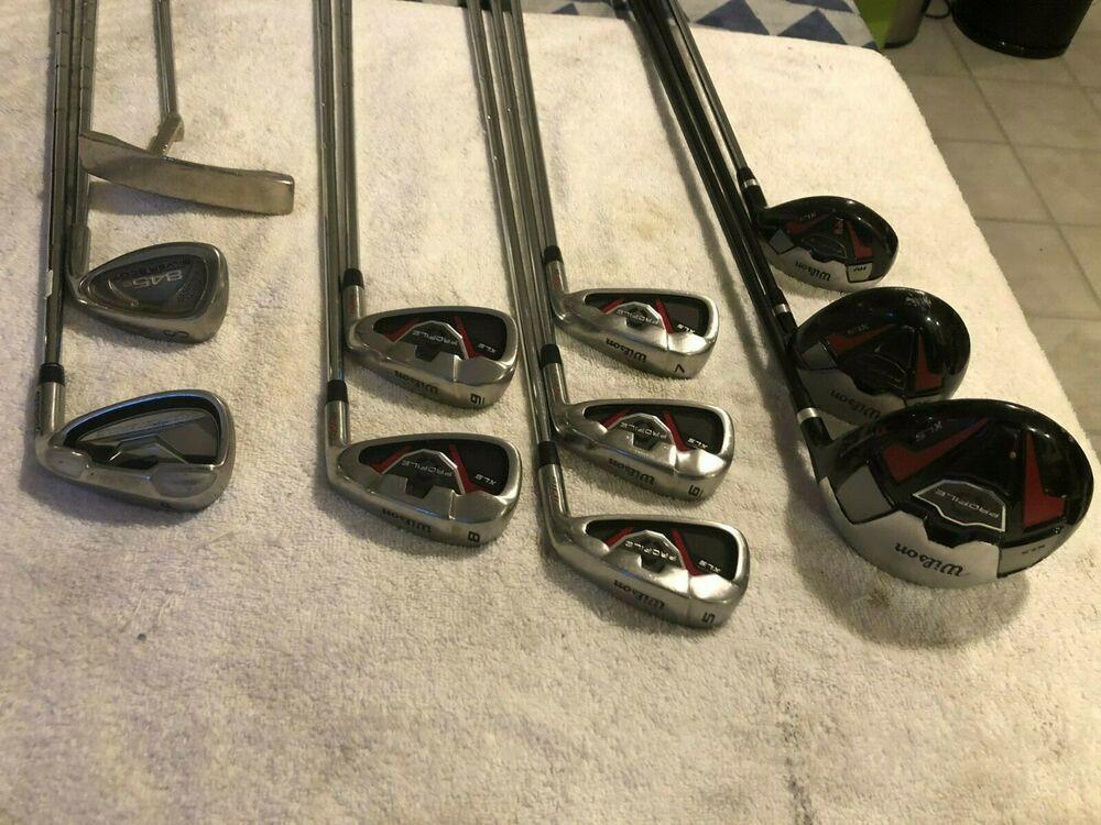 Mens Complete Golf Club Set & Bag, Righty, Senior, Wilson, TaylorMade, +1"