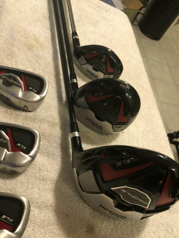 Mens Complete Golf Club Set & Bag, Righty, Senior, Wilson, TaylorMade, +1"