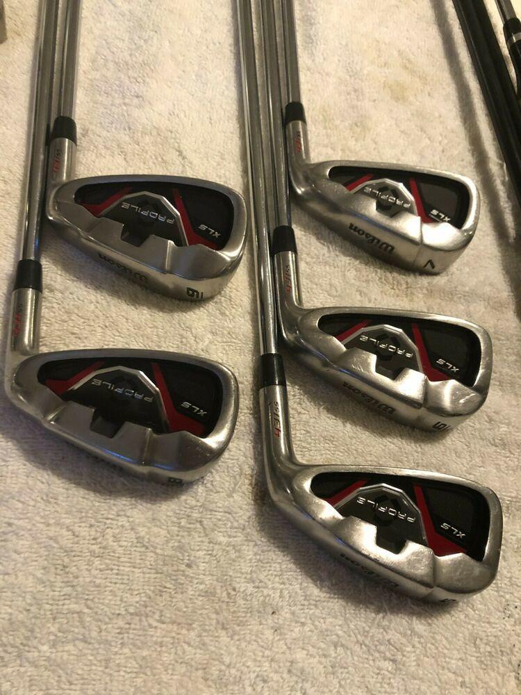 Mens Complete Golf Club Set & Bag, Righty, Senior, Wilson, TaylorMade, +1"