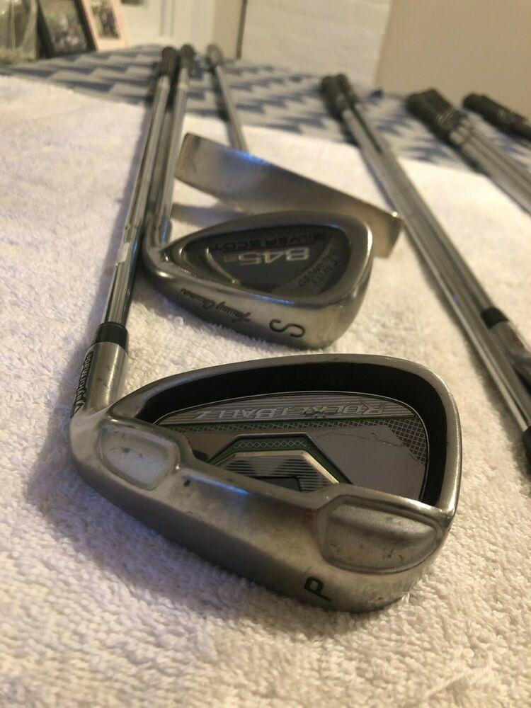 Mens Complete Golf Club Set & Bag, Righty, Senior, Wilson, TaylorMade, +1"