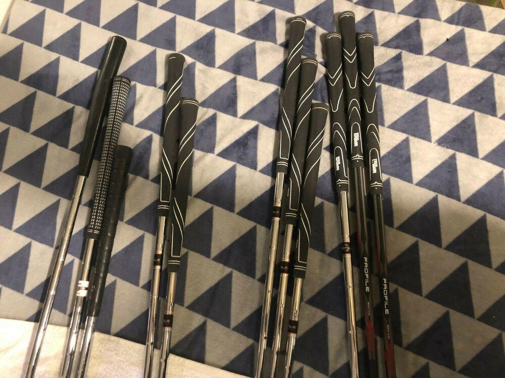 Mens Complete Golf Club Set & Bag, Righty, Senior, Wilson, TaylorMade, +1"