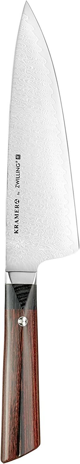 ZWILLING J.a. Henckels Kramer By Meiji 8" Chef's Knife, 0.6 Lb, Silver