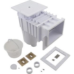 Products Fiberglass Skimmer (Regular Mouth, Square Lid) White, Solid