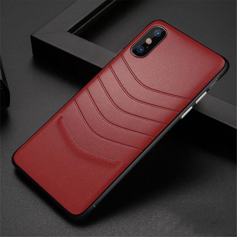 Phone Case - Luxury Vintage Ultra Thin PU Leather Protective Phone Case For iPhone XS/XR/XS Max 8/7 Plus