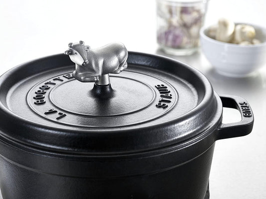 ストウブ(Staub) Animal Pot knob and lid, 74×28×50mm, Sliver