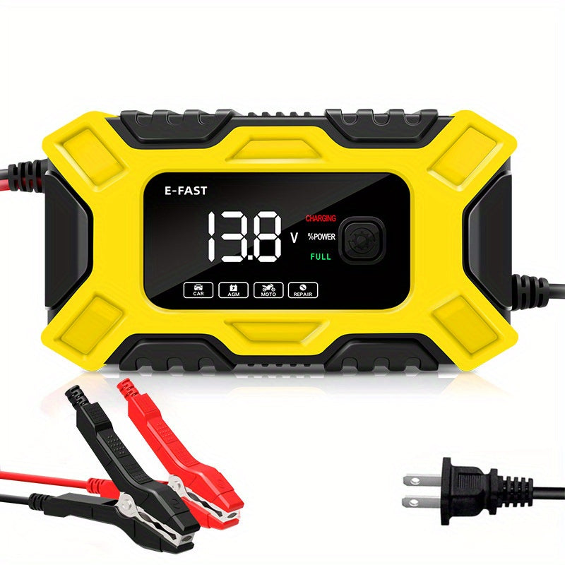 6A 12V Digital Car Battery Charger Fully Automatic Repair CharFor Car Motorcycle SUV Stea Battery Charger 12v Fully Automatic