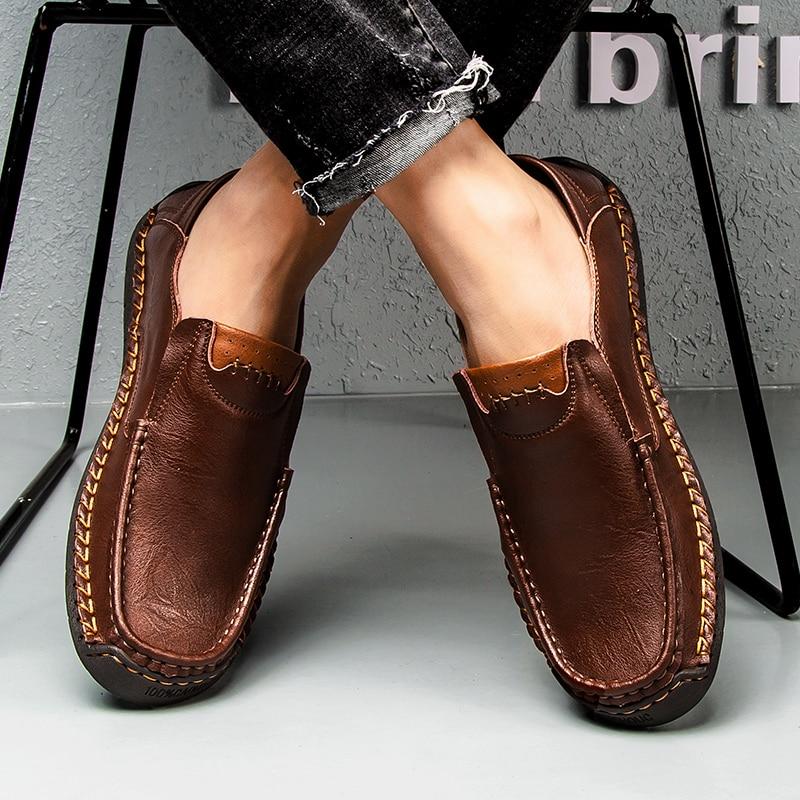 New Handmade Casual Genuine Leather Driving Shoes