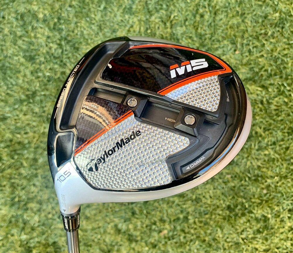 TaylorMade M5 10.5* Driver, LH, Ozik Matrix White Tie MFS X5 55 Stiff Shaft,Nice