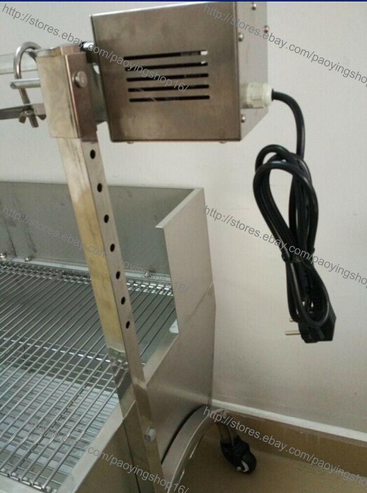 118cm 132LBS Hog Roast Machine BBQ Spit Roaster Rotisserie Grill Roasting Motor