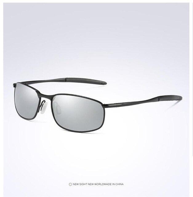 Luxury HD Polarized Silver Metal Frame Driving Pilot Sunglasses With Box
