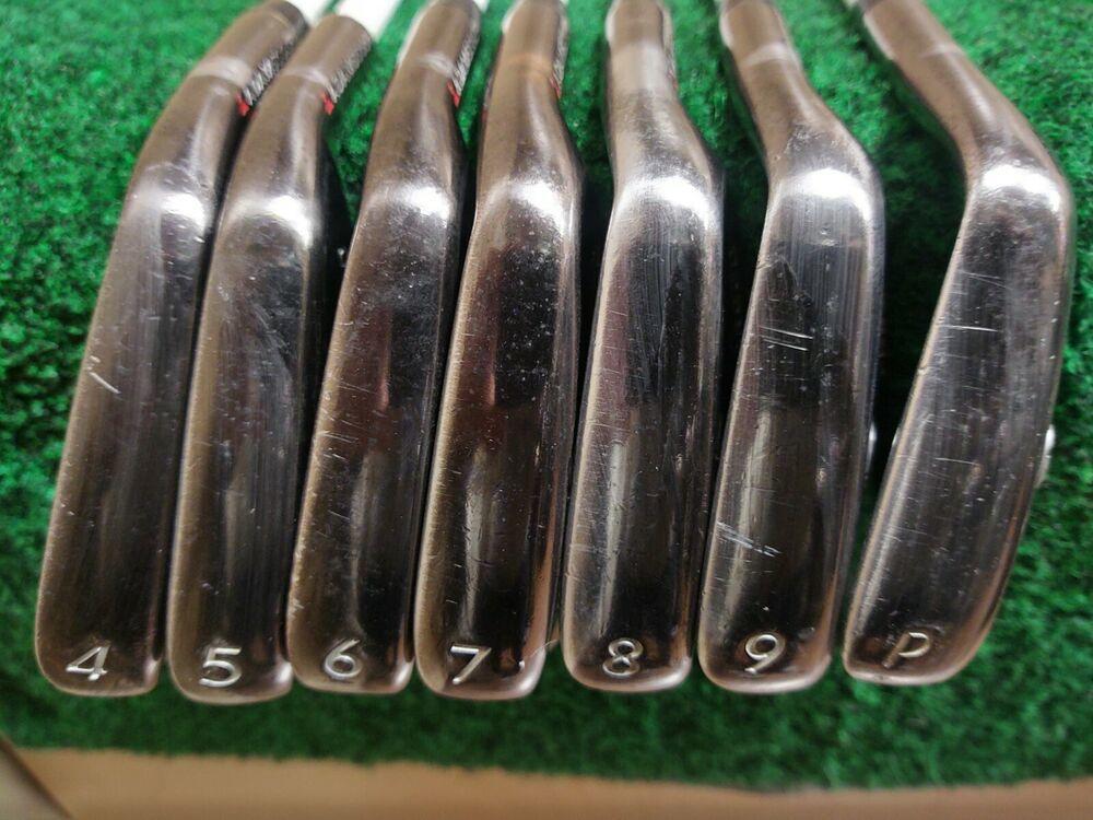Adams Idea Pro Black Forged MB Golf Iron Set 4-PW Stiff Flex Graphite Matrix 85