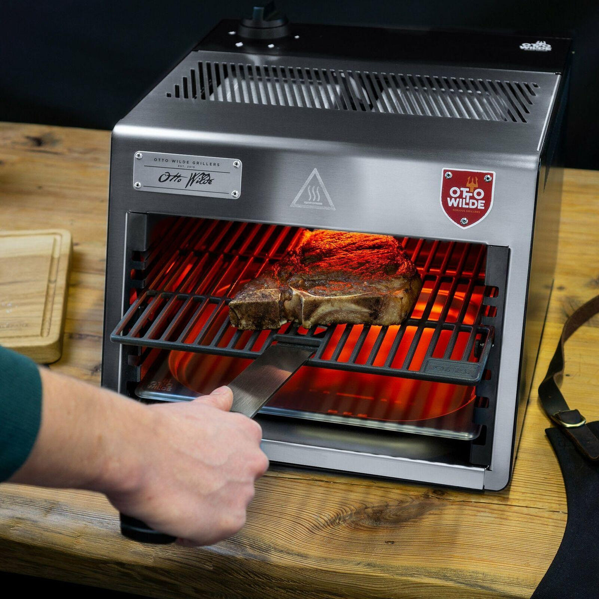 Otto Wilde Otto Grill Lite 1500° F Broiler Oven Searer Uses Propane For Steak