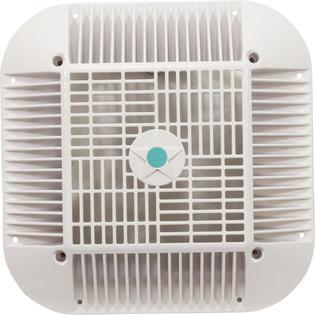 Main Drain Grate, 14" x 14" Square, 2 Retro 9"x9", White