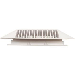 Main Drain Grate, 14" x 14" Square, 2 Retro 9"x9", White