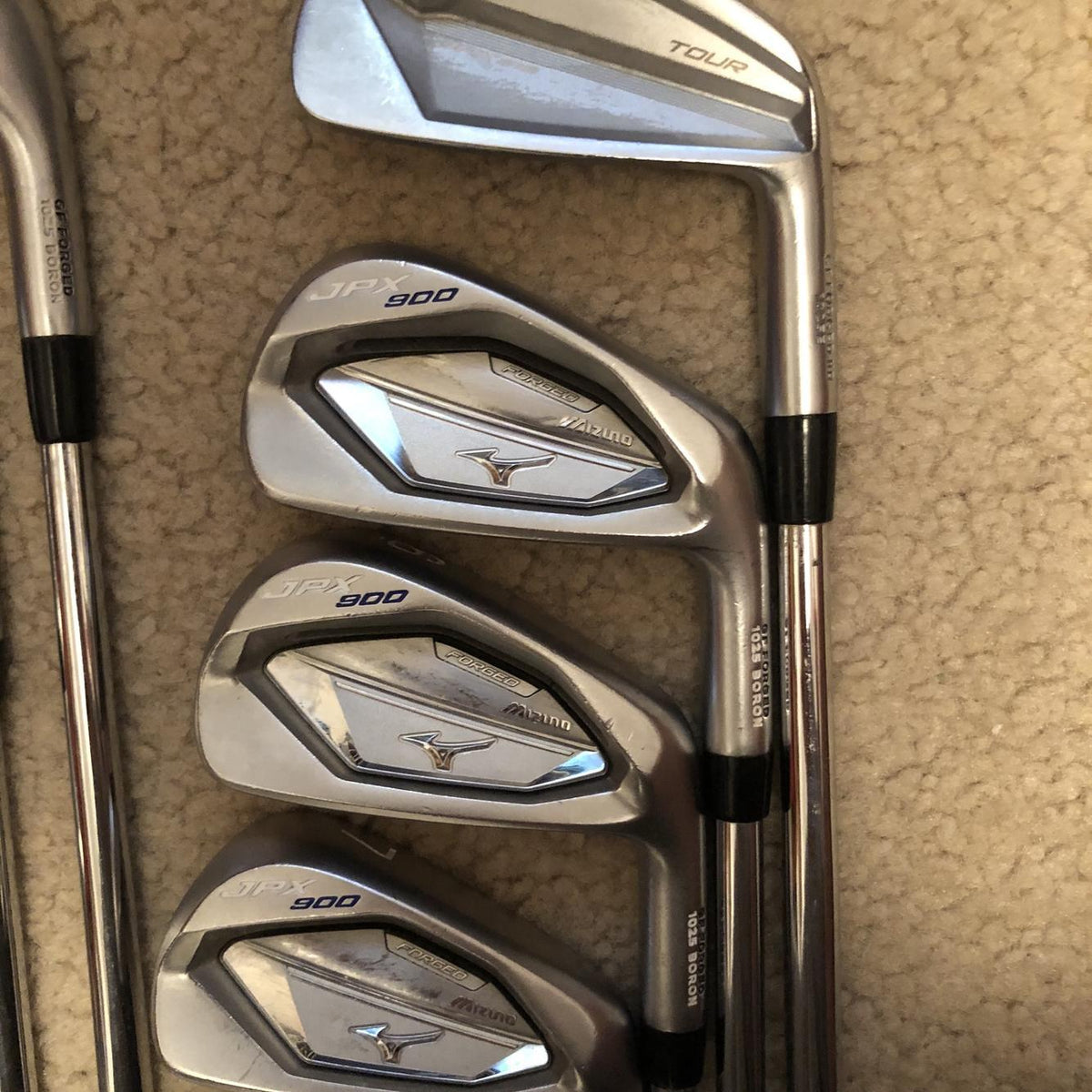 Men's Right Handed JPX 900 Forged Stiff Flex Steel Shaft Iron Set