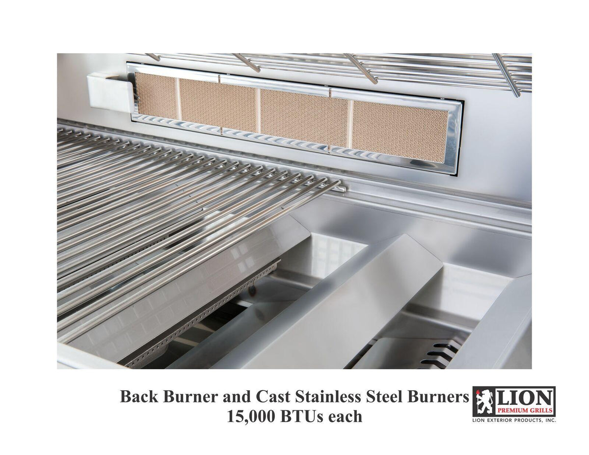 40" Lion Stainless Steel Built-In Grill BBQ Gas Grill