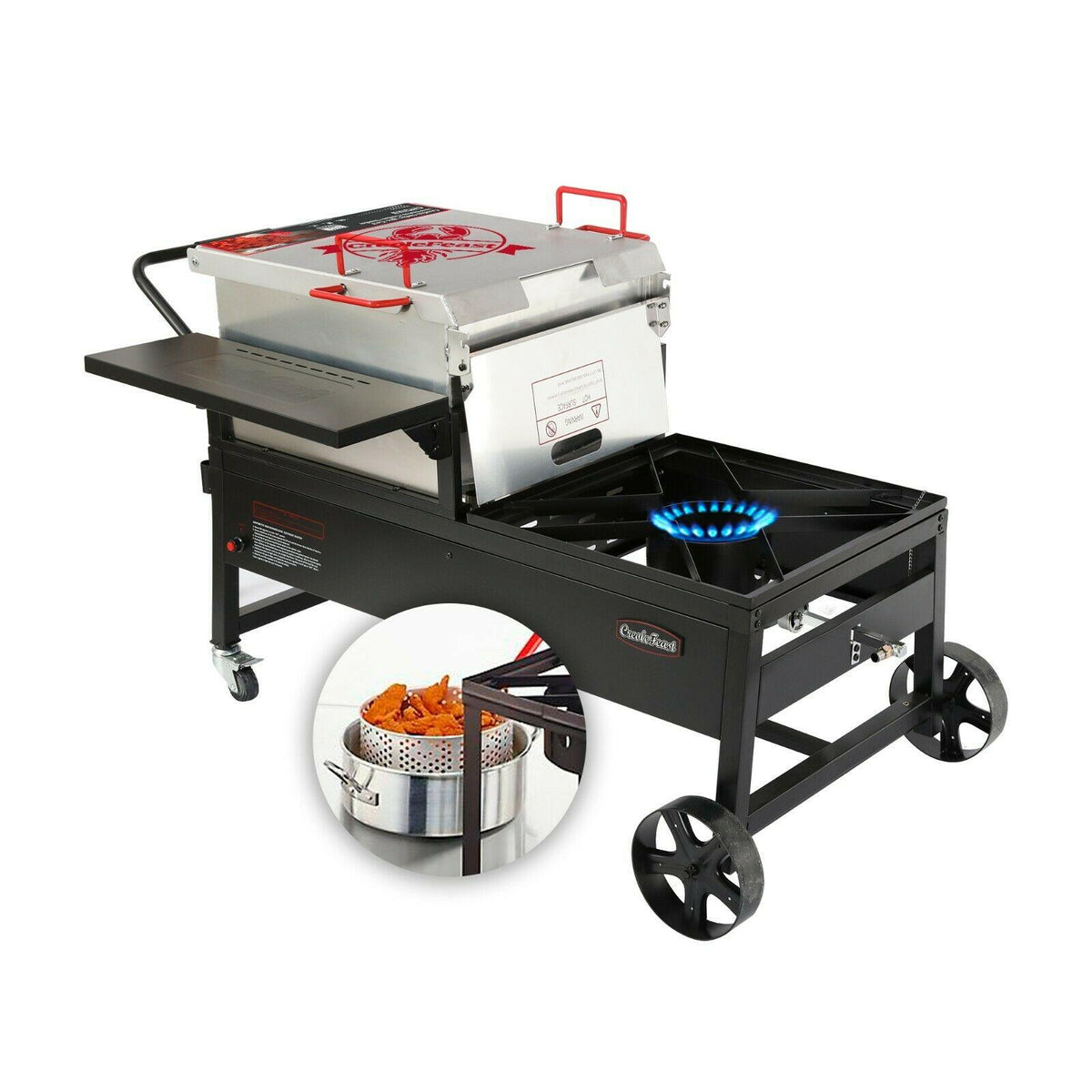 Creole Feast 90 Qt. Crawfish-Seafood Jet Burner Boiler & Fryer Combo CFT2018