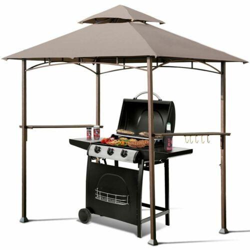Modern 8' x 5' Outdoor Barbecue Grill Gazebo Canopy Tent BBQ Shelter
