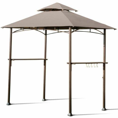 Modern 8' x 5' Outdoor Barbecue Grill Gazebo Canopy Tent BBQ Shelter