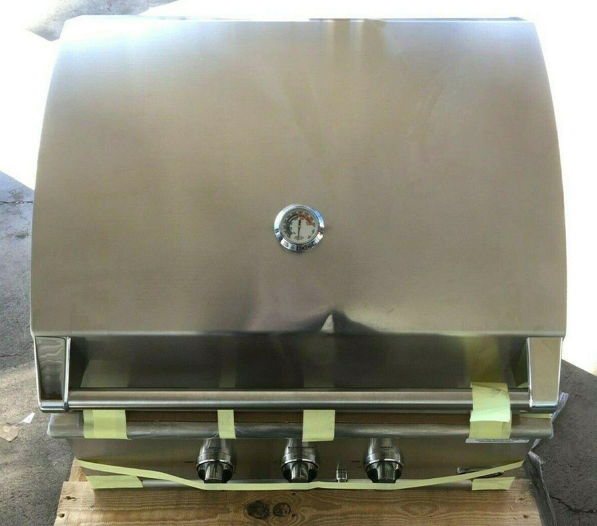 30" DCS STAINLESS STEEL TURAL GAS GRILL BH1-30R-N