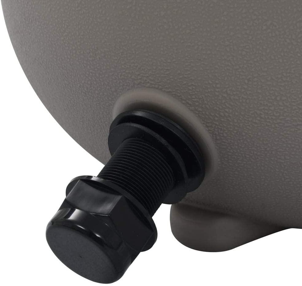 INLIFE Pool Sand Filter with 4 Position Valve Gray 1.4"