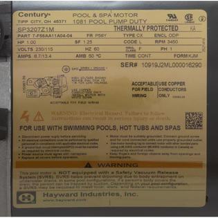 Motor, TriStar, 1.0hp 115/230v, 1-Spd, Max Rate, SQFL