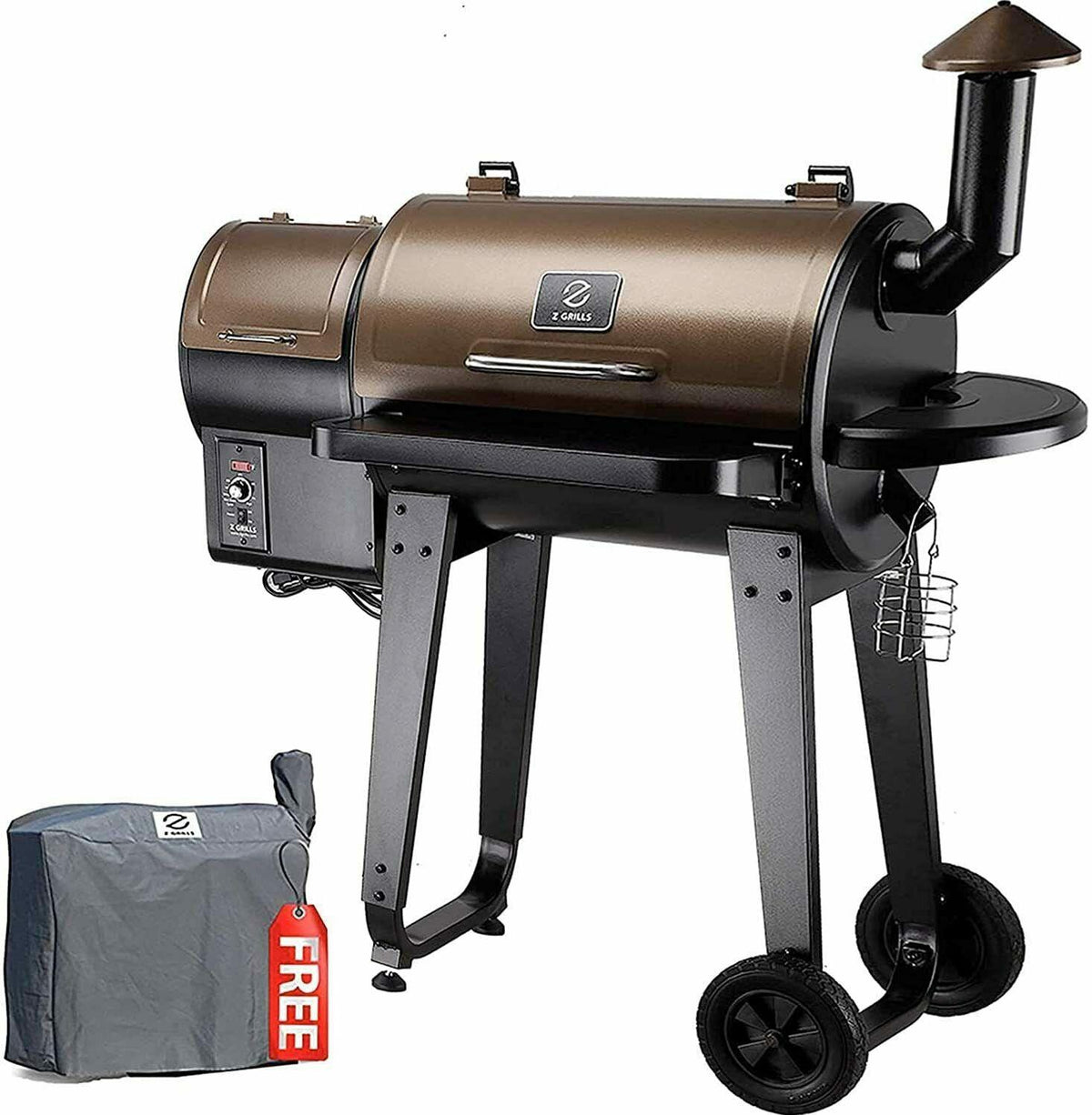Z GRILLS ZPG-450A Wood Pellet Grill BBQ Smoker Digital Control with Cover