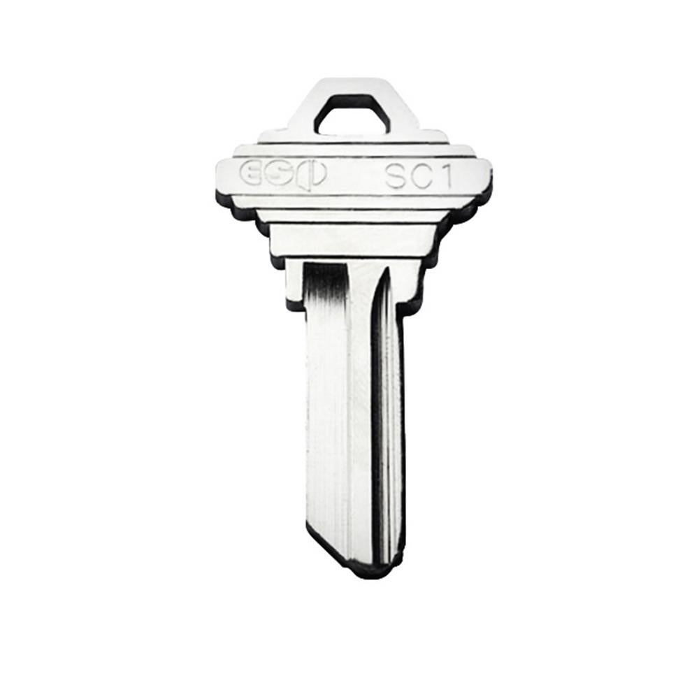Steel Grade 2 Storeroom Door Knob with 6 SC1 Keys (3-Pack, Keyed Alike)
