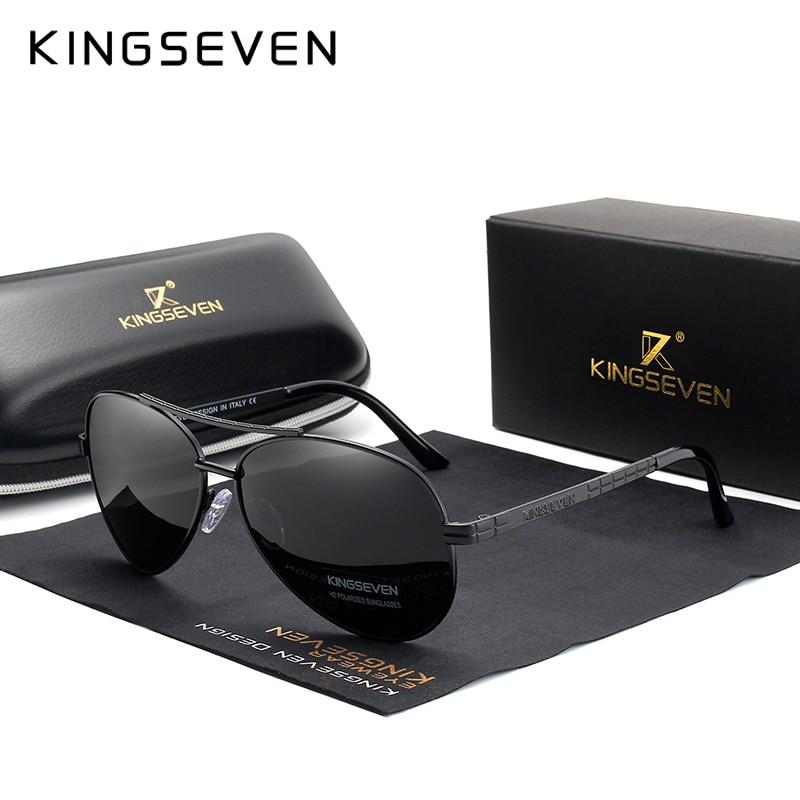 Sunglasses - Designer Men's Pilot HD Polarized Sunglasses