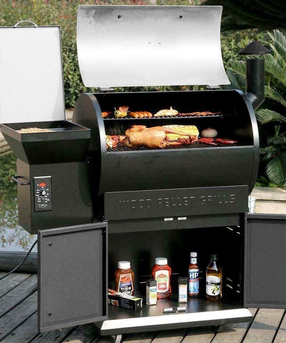 Z GRILLS Wood Pellet Smoker Outdoor BBQ Grill Barbecue Patio Meat Cookers