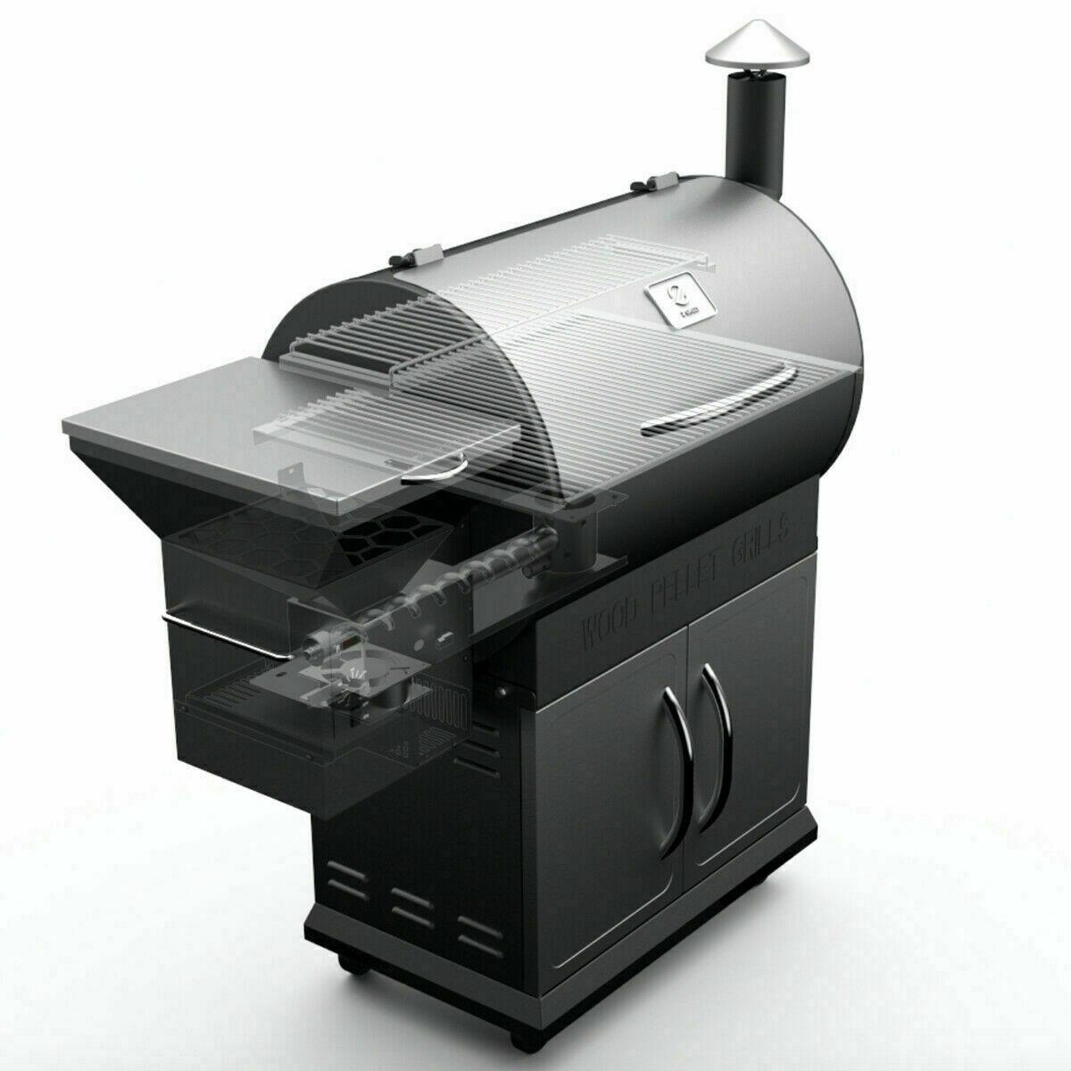 Z GRILLS Wood Pellet Smoker Outdoor BBQ Grill Barbecue Patio Meat Cookers