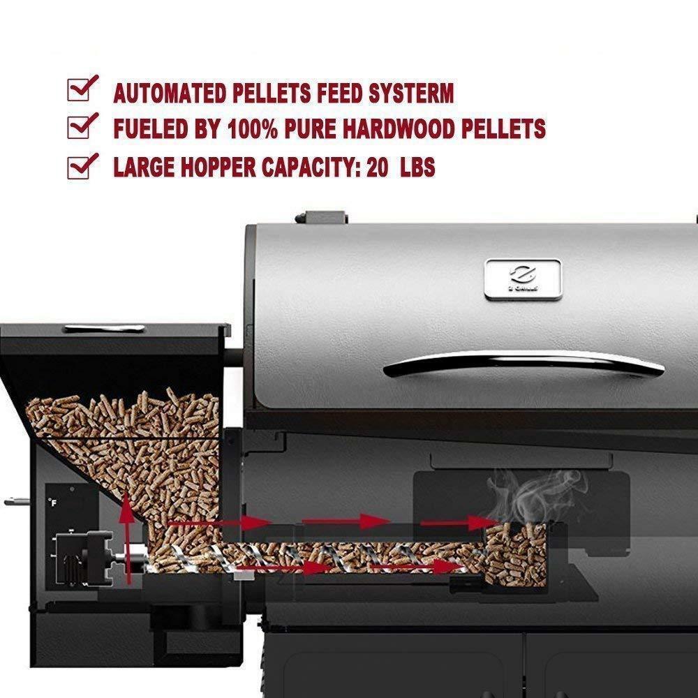 Z GRILLS Wood Pellet Smoker Outdoor BBQ Grill Barbecue Patio Meat Cookers
