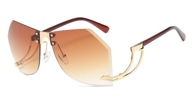 Sunglasses - Women Popular Irregular Frameless Sunglasses