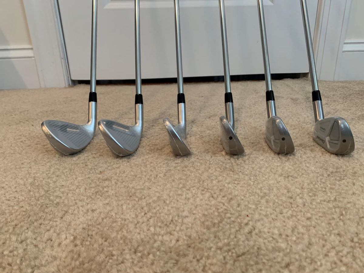 New Men's Cleveland Launcher UHX 5-PW Iron Set Right Regular Flex DST 98 Steel